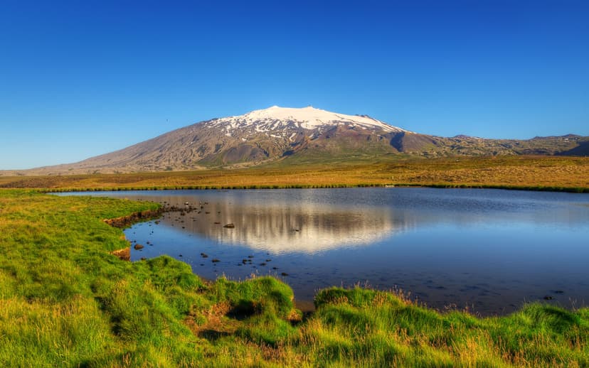 Illustration: Snæfellsjökull, le glacier présidentiable